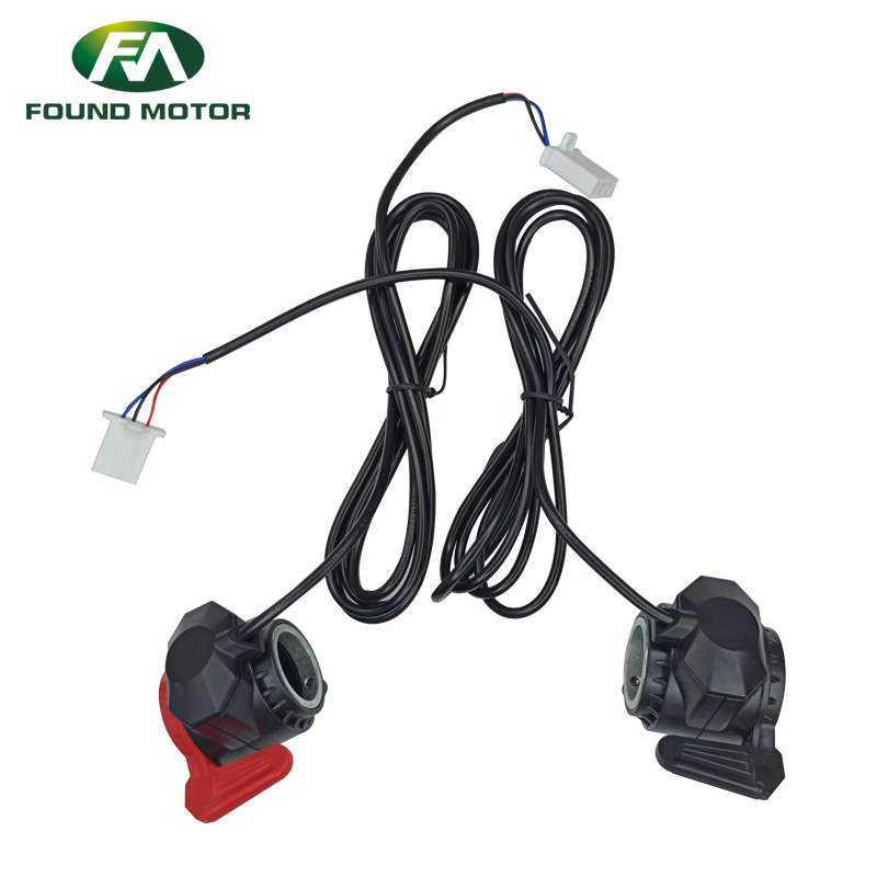 Electric Bike Kits Throttle Thumb - DIN 4-pin Male Twist Throttle Assist Speed up Accelerator
