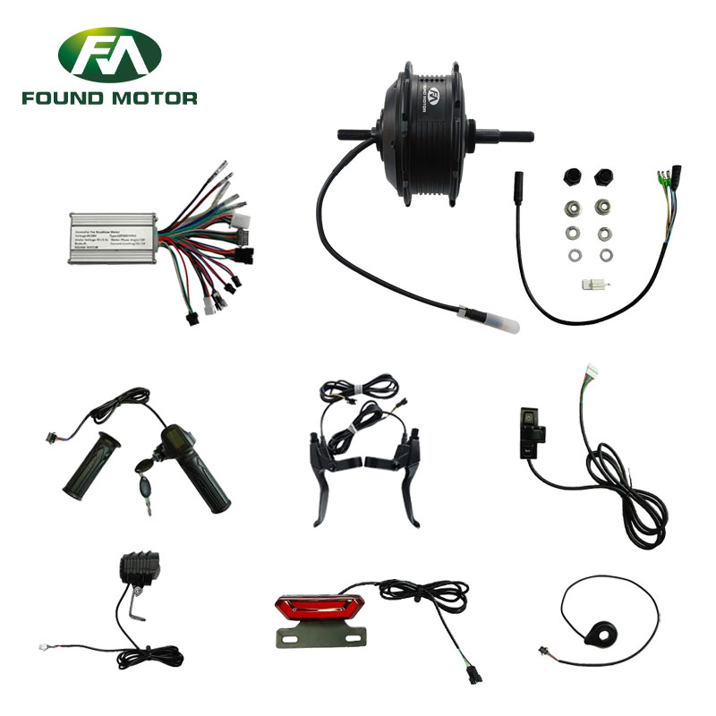 36V 250W Electric Bicycle Rear Hub Motor Conversion Kit with Waterproof Connector