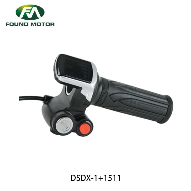 FOUNDMOTOR Electric Scooter Motorcycle Parts Battery Indicator Twist Throttle with Buttons Electric Bicycle Accessories