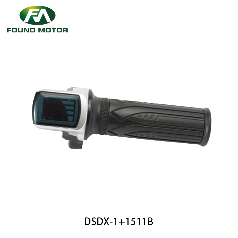 24V 36V 48V 60V Electric Bike Accelerator with LED Display Throttle Handlebar for E-bike/Electric Scooter Bike Parts Accessory