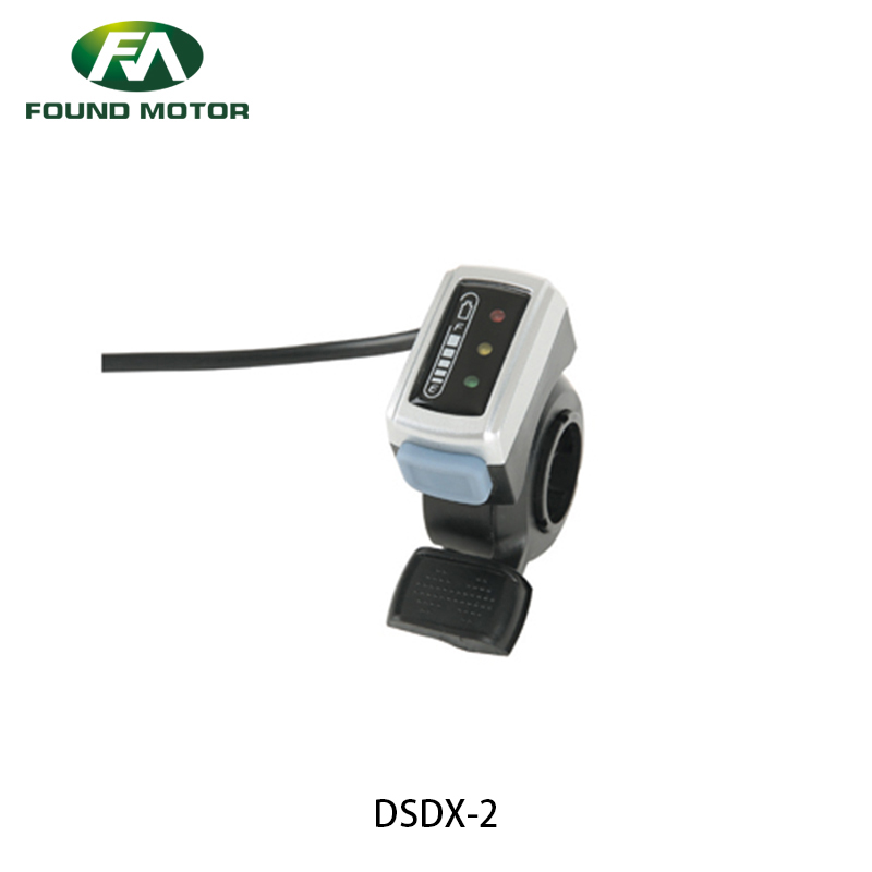 36V 48V 106DX Thumb Throttle for Electric Bike Scooter with Switch Battery Status Finger Throttle Accelerator Handle